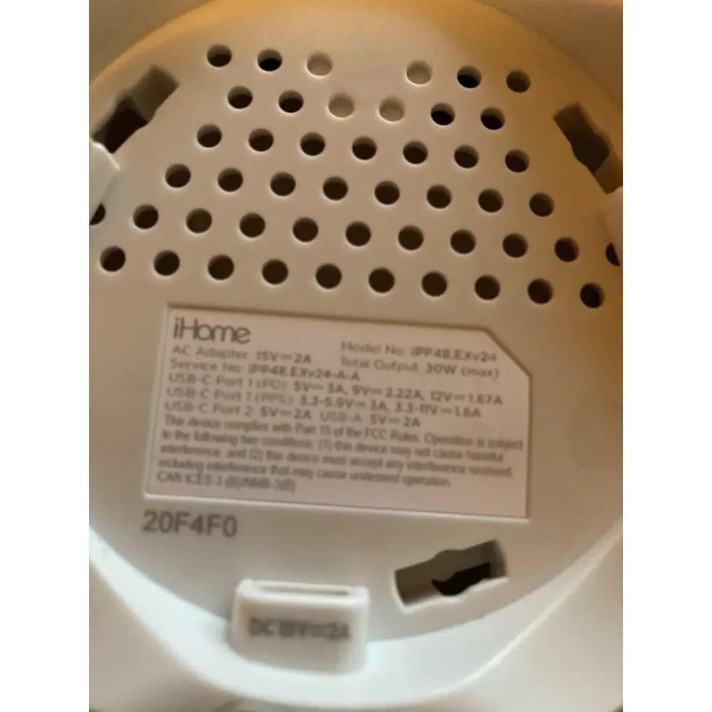 iHome PowerPlant USB Charger Faux Succulent 3 USB Charging Ports USB-C/USB-A - Picture 5 of 5